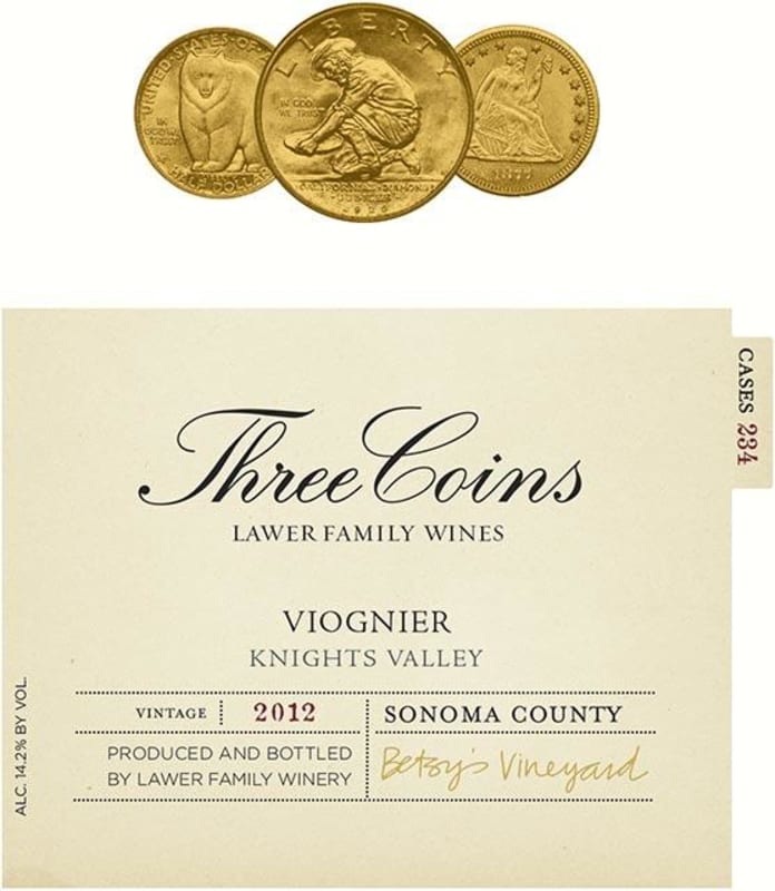 Lawer Family Wines Viognier 2012 Front Label