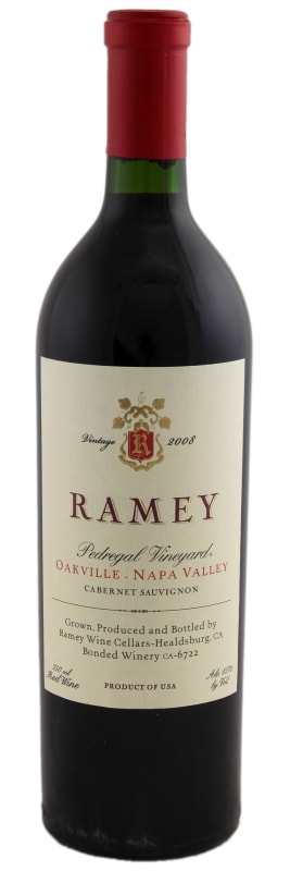 Ramey Pedregal Vineyard Cabernet Sauvignon 2008 Front Bottle Shot