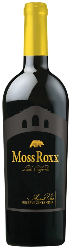 Moss Roxx Ancient Vine Reserve Zinfandel 2014 Front Bottle Shot