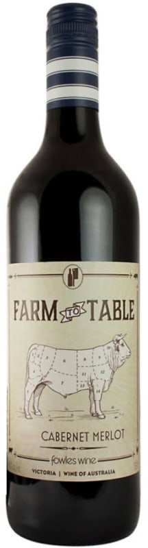 Fowles Wine Farm to Table Cabernet Merlot 2014 Front Bottle Shot