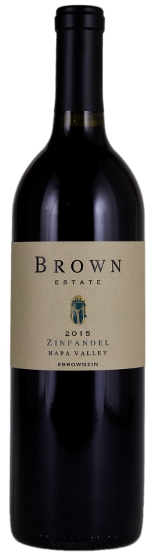 Brown Estate Zinfandel 2015 Front Bottle Shot