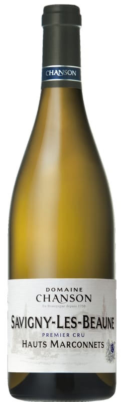 Domaine Chanson Savigny-les-Beaune Hauts Marconnets Premier Cru Blanc 2019 Front Bottle Shot