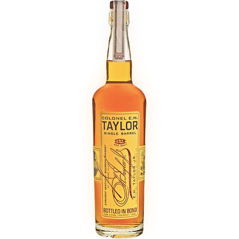 E.H. Taylor Jr. Single Barrel Kentucky Straight Bourbon Whiskey Front Bottle Shot
