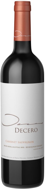 Finca Decero Remolinos Vineyard Cabernet Sauvignon 2015 Front Bottle Shot