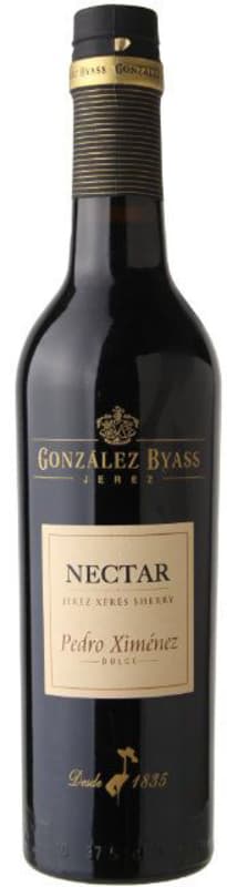Gonzalez Byass Nectar Pedro Ximinez Sherry (375ML half-bottle) Front Bottle Shot