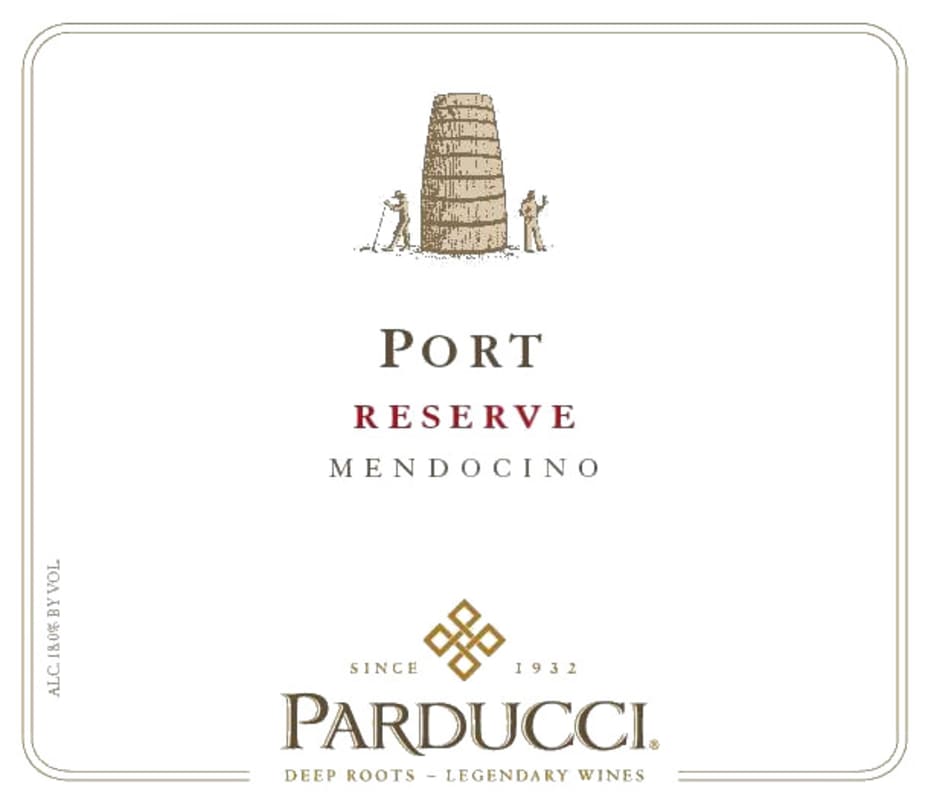 Parducci Reserve Port 2014 Front Label