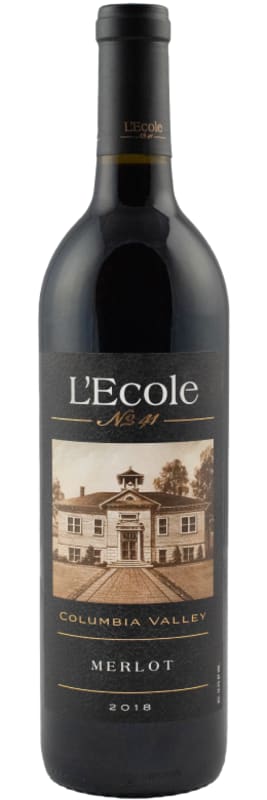 L'Ecole 41 Columbia Valley Merlot 2018 Front Bottle Shot
