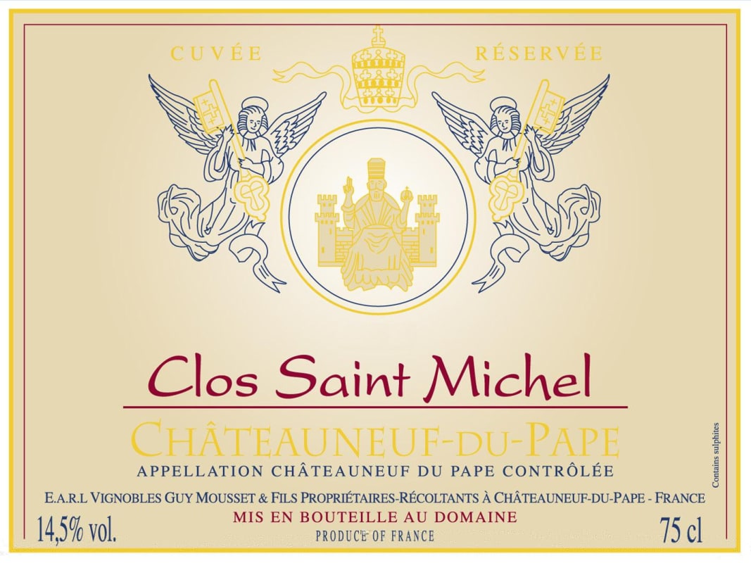 Clos St. Michel Chateauneuf-du-Pape Rouge 2005 Front Label