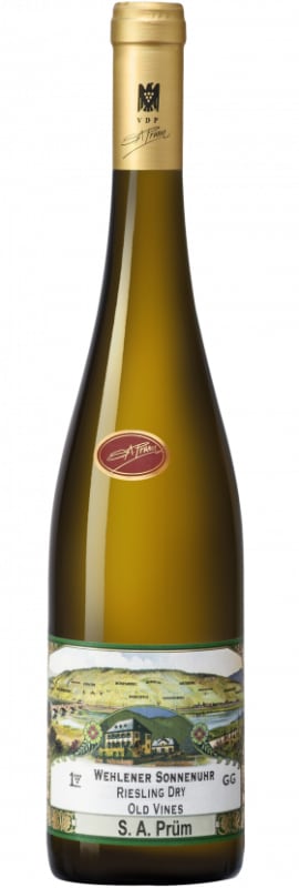 S.A. Prum Wehlener Sonnenuhr Dry Riesling Old Vines Grosses Gewachs 2015 Front Bottle Shot