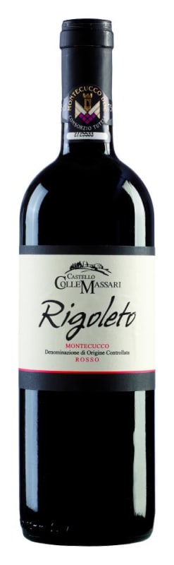 ColleMassari Montecucco Rigoleto 2020 Front Bottle Shot
