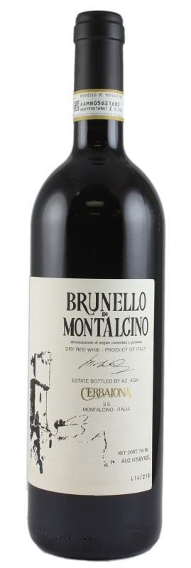 Cerbaiona Brunello di Montalcino 2013 Front Bottle Shot