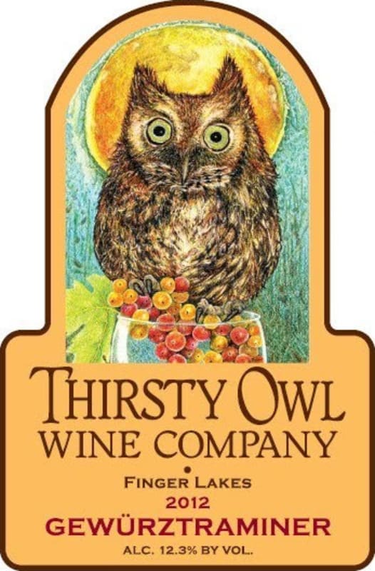Thirsty Owl Wine Company Gewurztraminer 2012 Front Label