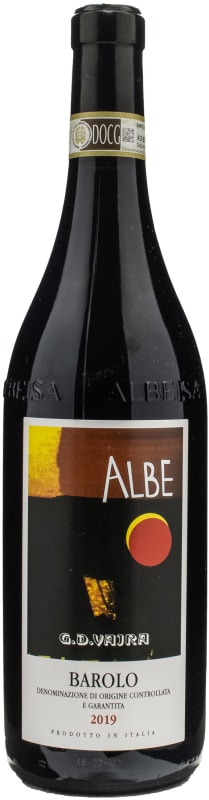 G.D. Vajra Barolo Albe 2019 Front Bottle Shot