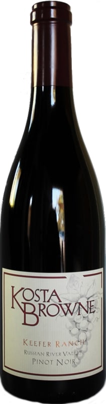 Kosta Browne Keefer Ranch Vineyard Pinot Noir (torn label) 2012 Front Bottle Shot