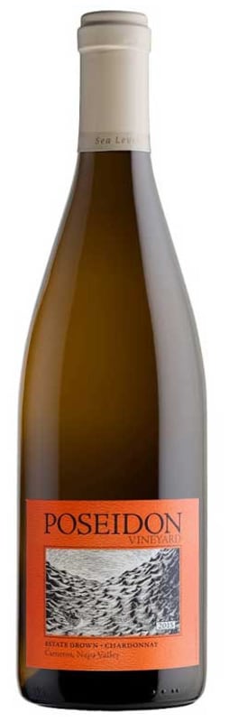 Poseidon Vineyard Estate Chardonnay 2015 Front Bottle Shot