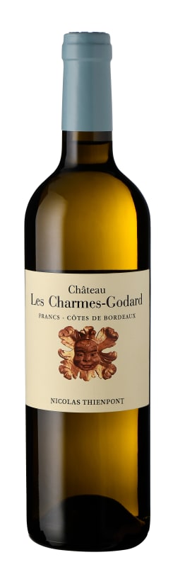Chateau Les Charmes-Godard Blanc 2021 Front Bottle Shot