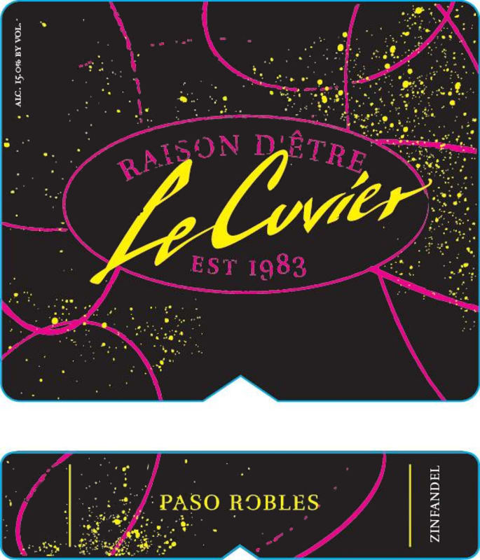 Le Cuvier Raison d'Etre Zinfandel 2015 Front Label