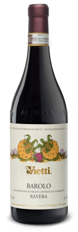 Vietti Barolo Ravera 2016 Front Bottle Shot