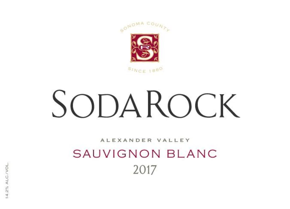 Soda Rock Winery Sauvignon Blanc 2017 Front Label