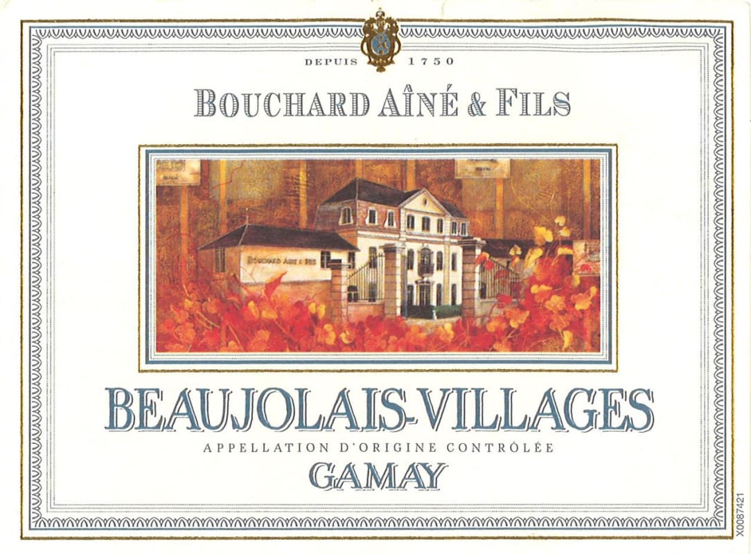 Bouchard Aine & Fils Beaujolais Gamay 2015 Front Label