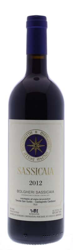 Tenuta San Guido Sassicaia 2012 Front Bottle Shot
