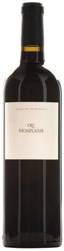 Cru Monplaisir Bordeaux Superieur 2017 Front Bottle Shot