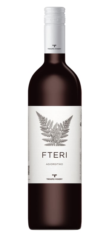Troupis Winery Fteri Agiorgitiko 2021 Front Bottle Shot