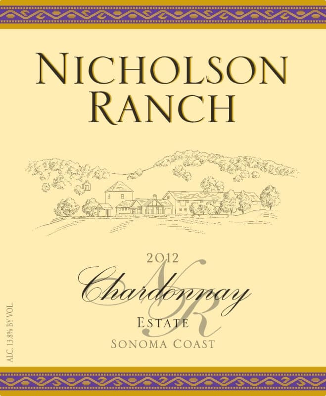 Nicholson Ranch Estate Chardonnay 2012 Front Label