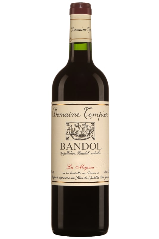 Domaine Tempier Bandol La Migoua Rouge 2018 Front Bottle Shot