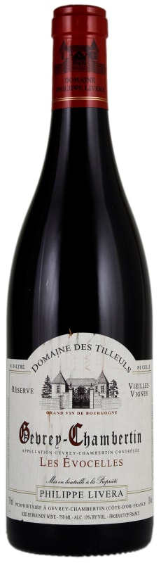Philippe Livera Gevrey-Chambertin Evocelles 2017 Front Bottle Shot