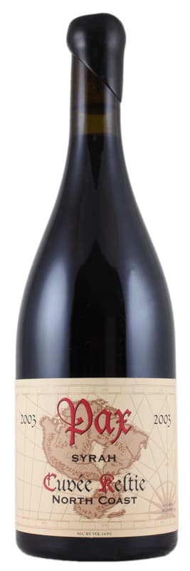 Pax Cuvee Keltie Syrah 2003 Front Bottle Shot