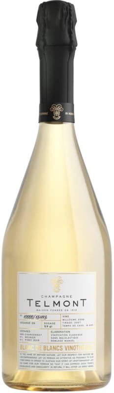 Champagne Telmont Blanc de Blancs Vinotheque 2006 Front Bottle Shot
