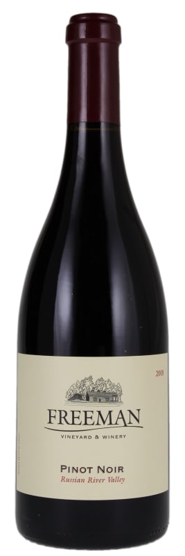 Freeman Russian River Pinot Noir 2008 Front Bottle Shot
