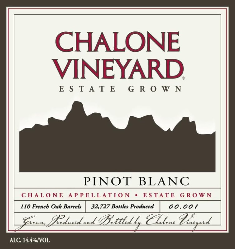 Chalone Estate Grown Pinot Blanc 2006 Front Label