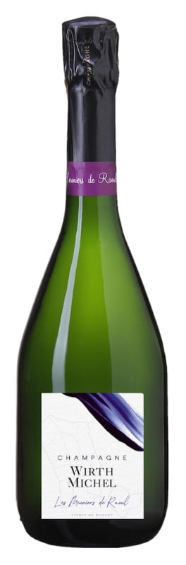 Champagne Wirth et Michel Les Meuniers de Raoul Blanc de Noirs Extra Brut Front Bottle Shot