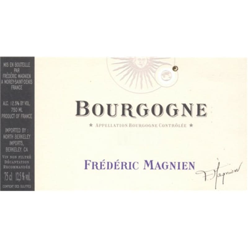 Frederic Magnien Bourgogne Blanc 2016 Front Label