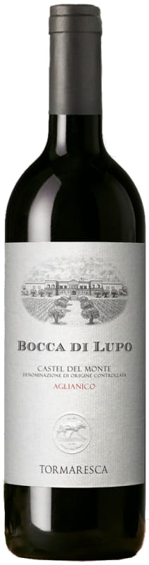 Tormaresca Bocca di Lupo Aglianico 2012 Front Bottle Shot