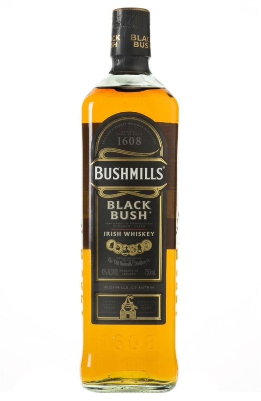 Bushmills Black Bush Irish Whiskey Front Bottle Shot