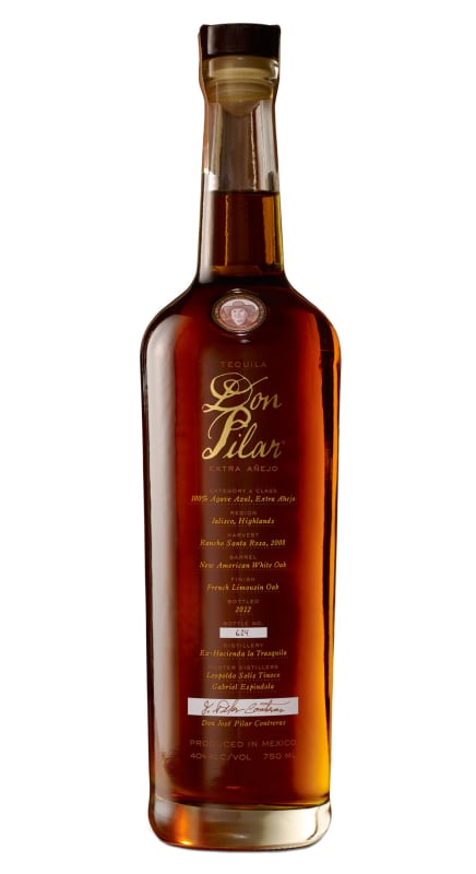 Don Pilar Extra Anejo Tequila Front Bottle Shot