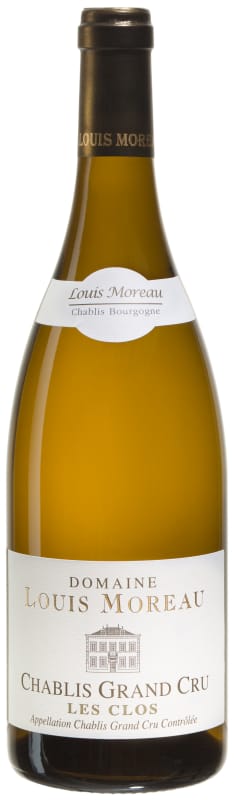 Domaine Louis Moreau Chablis Les Clos Grand Cru 2014 Front Bottle Shot