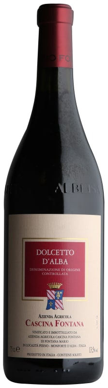 Cascina Fontana Dolcetto d'Alba 2023 Front Bottle Shot