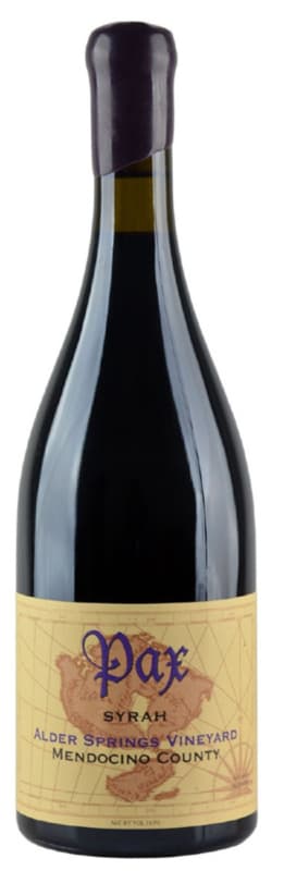 Pax Alder Springs Syrah 2005 Front Bottle Shot
