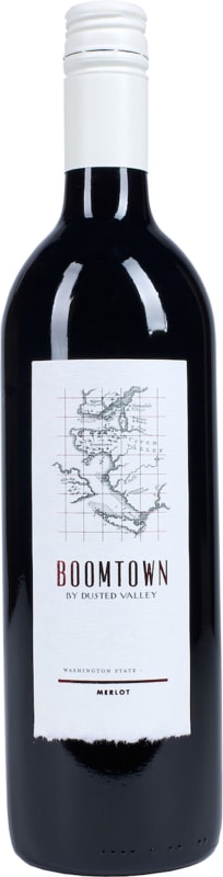 Boomtown by Dusted Valley Merlot 2014 Front Bottle Shot