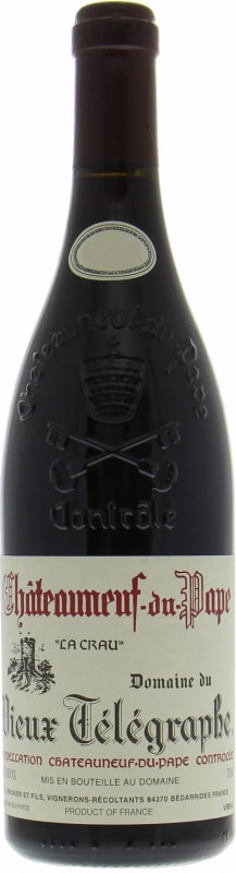 Domaine du Vieux Telegraphe Chateauneuf-du-Pape La Crau Rouge 1996 Front Bottle Shot