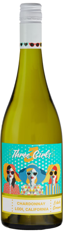 3 Girls Chardonnay 2020 Front Bottle Shot