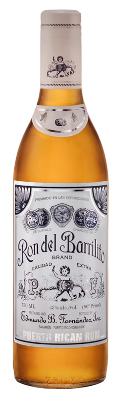 Ron del Barrilito 2 Star Rum Front Bottle Shot