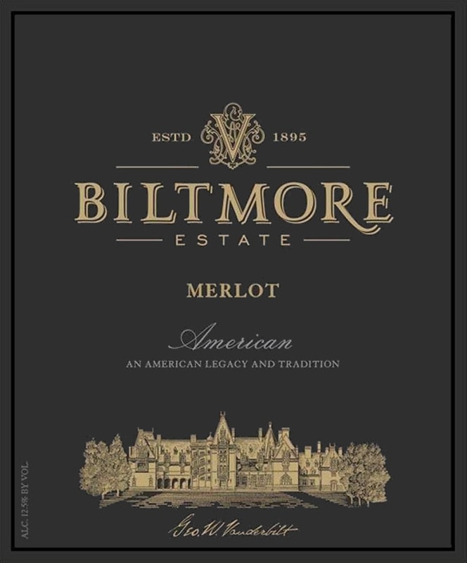Biltmore Estate Merlot 2016 Front Label