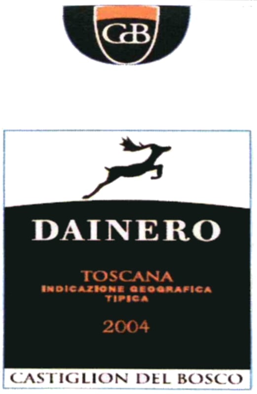Castiglion del Bosco Dainero 2004 Front Label