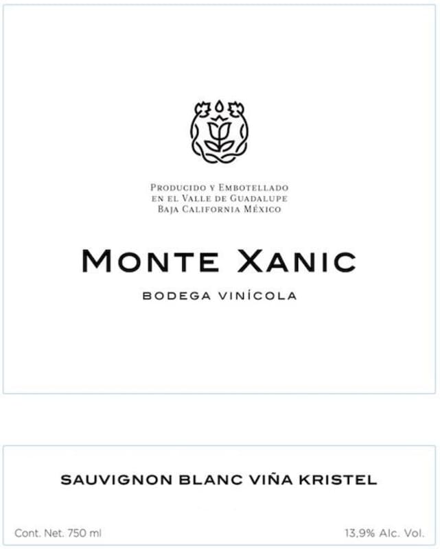 MonteXanic Winery Vina Kristel Sauvignon Blanc 2019 Front Label
