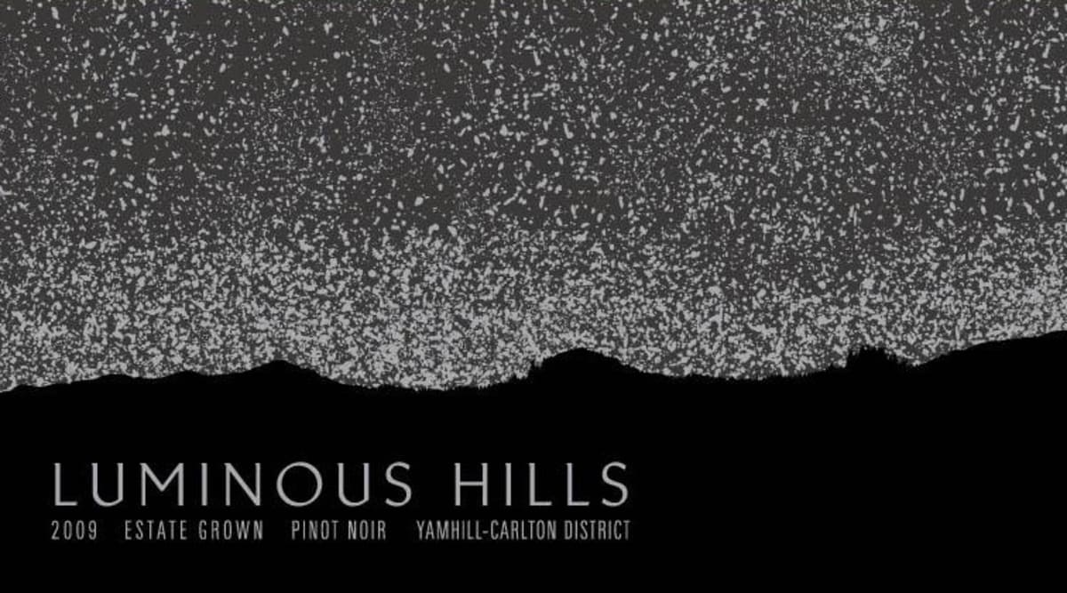 Luminous Hills Estate Grown Pinot Noir 2009 Front Label